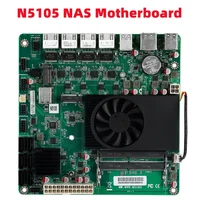Celeron N5105 Industrial Motherboard NAS 4 Cores 4 Threads Low Power Processor 4x2.5G i225 Network M.2 Slot 6xSATA DP HD 1