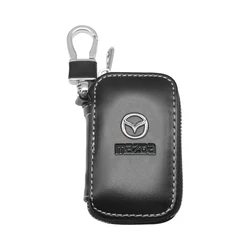 Premium Leather Key Wallet Zipper Case Organizer (1PCS Mazda )