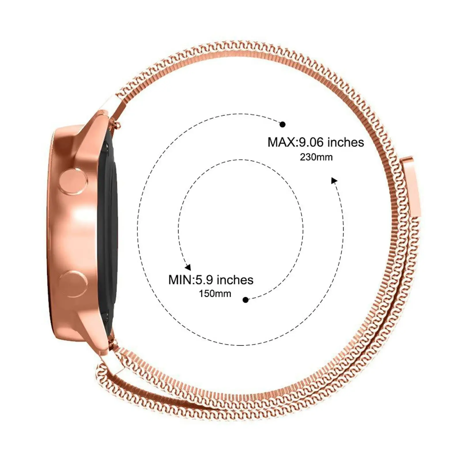 Jialiang Premium Milanese Magnetic Stainless Steel Watchband Strap