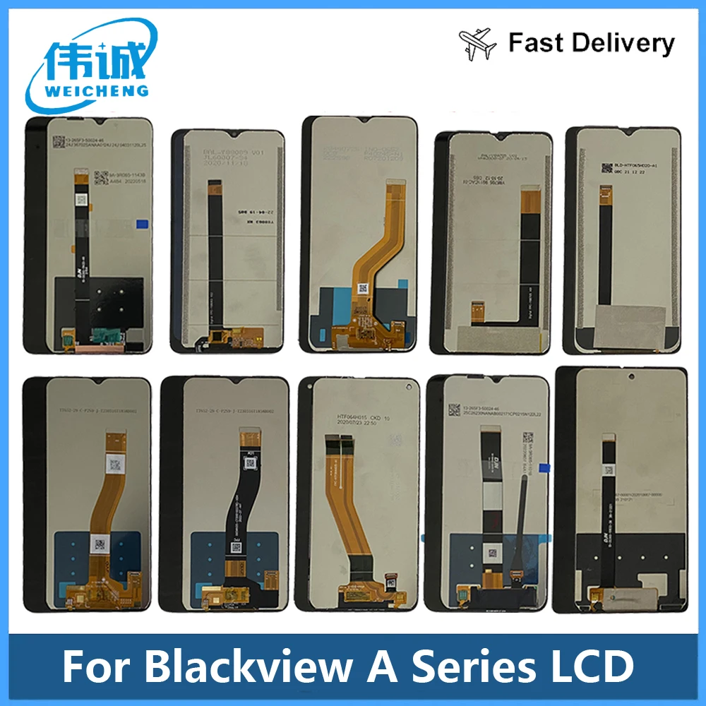 

For Blackview A50 A52 A53 A55 A60 A70 A80Pro A85 A90 A95 A96 A100 LCD Display Screen Sensor Assembly Blackview A80S A80 Plus LCD