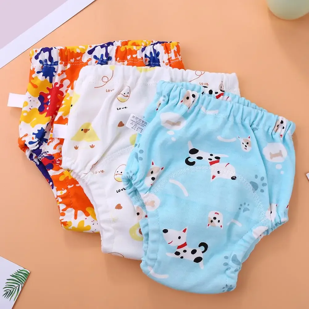 25pc/Lot Baby Gauze Training Pants Panties Waterproof Cloth Diapers  Reusable Toolder Nappies Diaper Baby Underwear