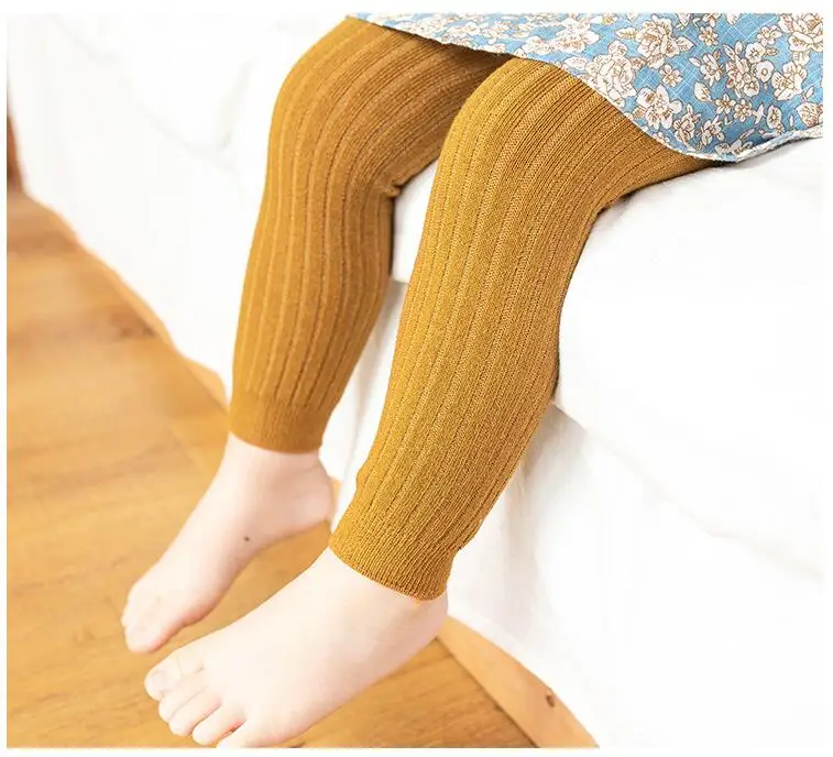 Spring Autumn Baby Pants Newborn Girls Leggings Soild Color Cotton Pants Kids Children Leggings 0-6 Years