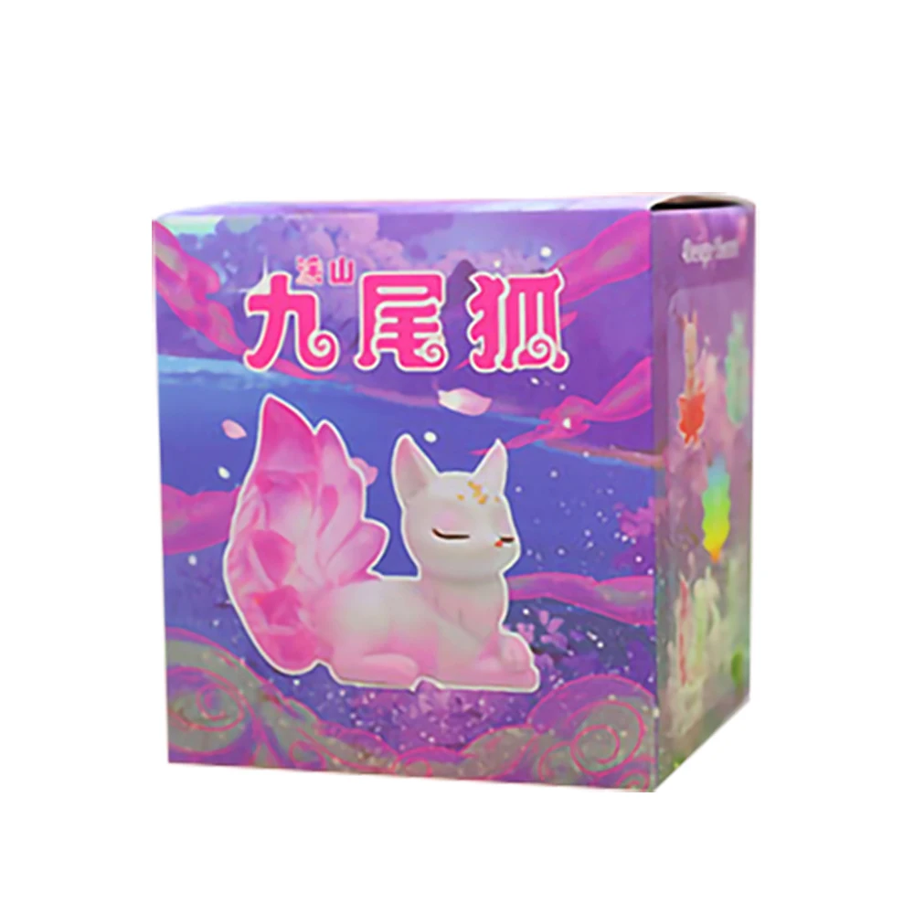 新しい九尾のキツネフィギュアブラインドボックスかわいいデスクトップ