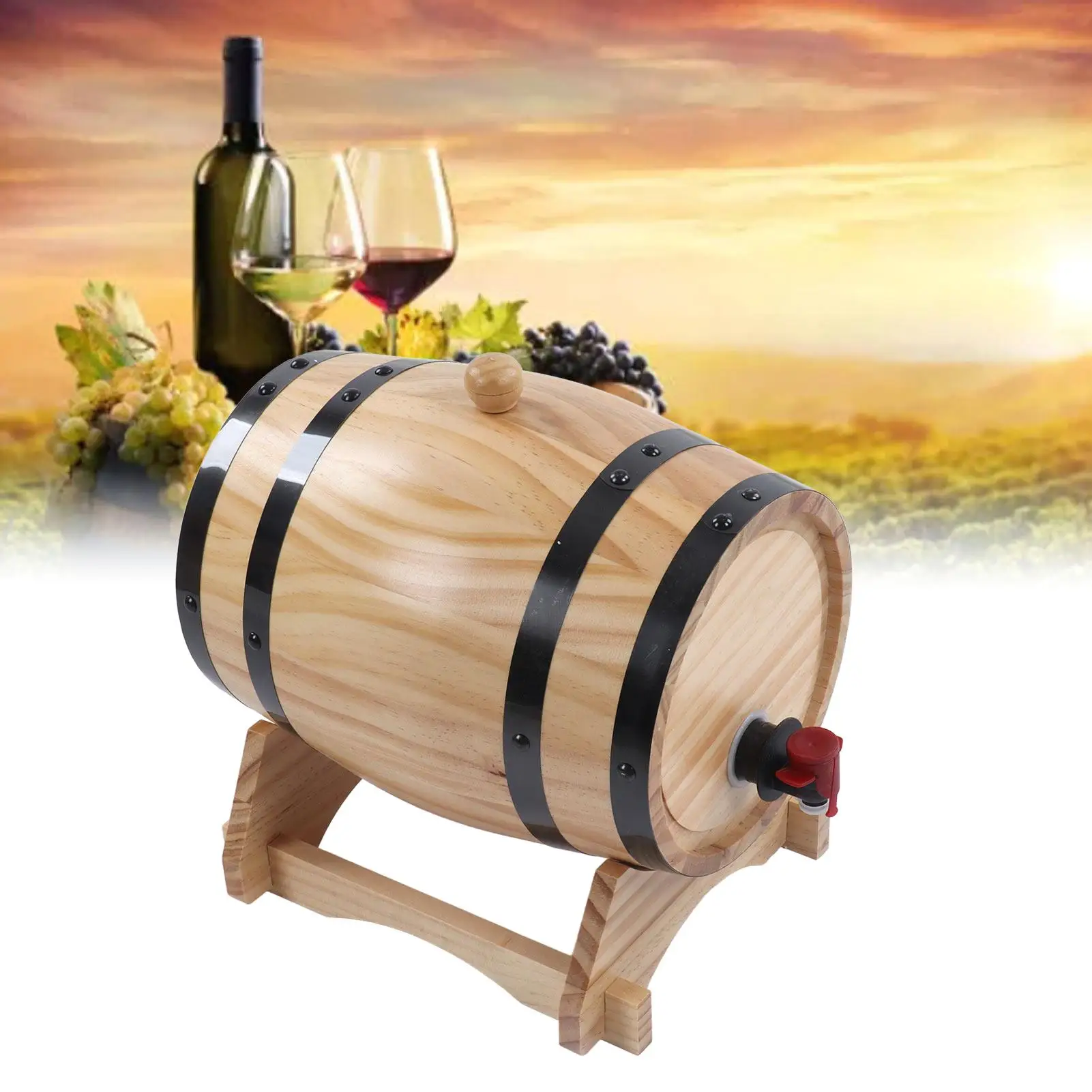 1L 3L 5L Pine Wine Barrels restaurant Bar Oak Aging Decor Ornaments