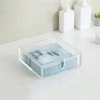 Napkin Holder Stylish Acrylic Napkin Holder for Kitchen Dining Table See-through Tissue Dispenser for Bathroom Table Organizer 2