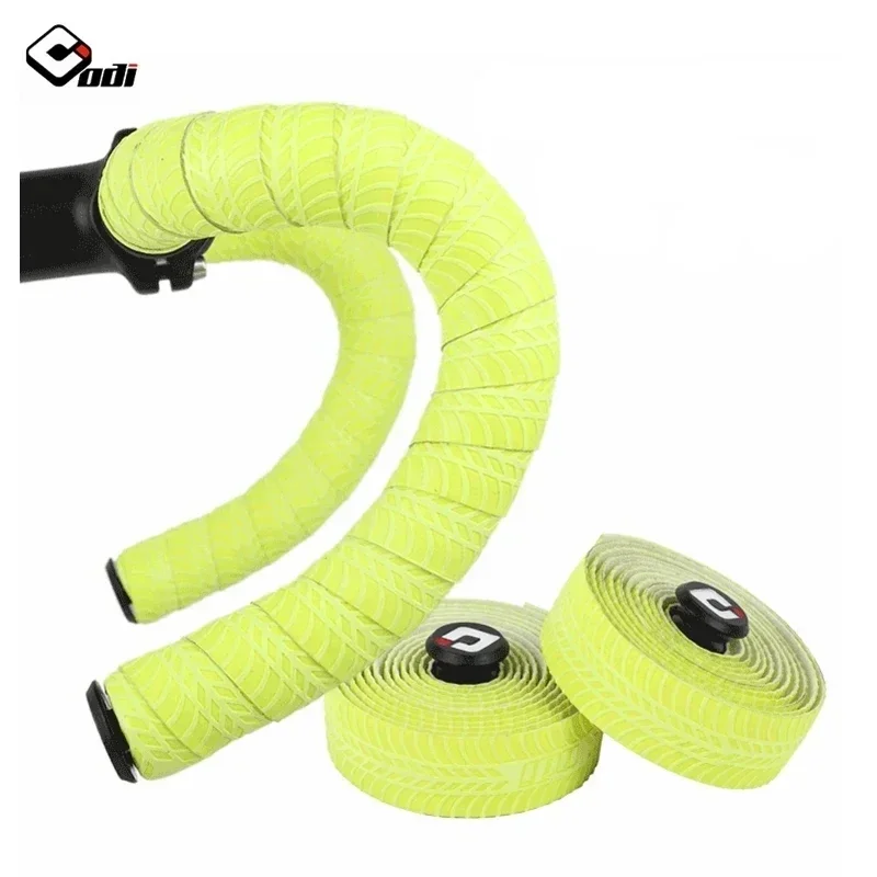 ODI Road Bike Bar Tape Anti Slip Bicycle Handlebar Cover Tire Pattern Gravel Speed Race Handles Wrap Bar Ribbon Bike Accessories