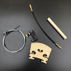 1set 4/4 3/4 1/2 1/4 Violin brings+ strings+Nylon Tailgut +Fine Tuners+Sound Post Fiddle Parts accessories