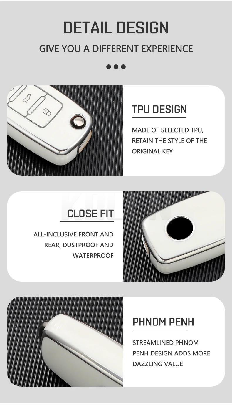 TPU Car Flip Key Case Cover Shell per Volkswagen VW Polo Golf Passat Tiguan Beetle Caddy T5 Up Eos Skoda Octavia Seat Leon Altea 15 TPU Car Flip Key Case Cover Shell per Volkswagen VW Polo Golf Passat Tiguan Beetle Caddy T5 Up Eos Skoda Octavia Seat Leon Altea - S9850e5627dee46f09878b8ca1610cf303