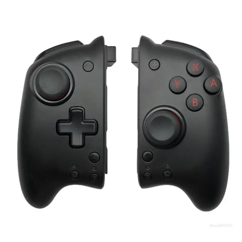

Wireless Game Controller Bluetooth-Compatible Gamepad Handle Grip One-key Wake-up Vibration for Switch Left Right Host