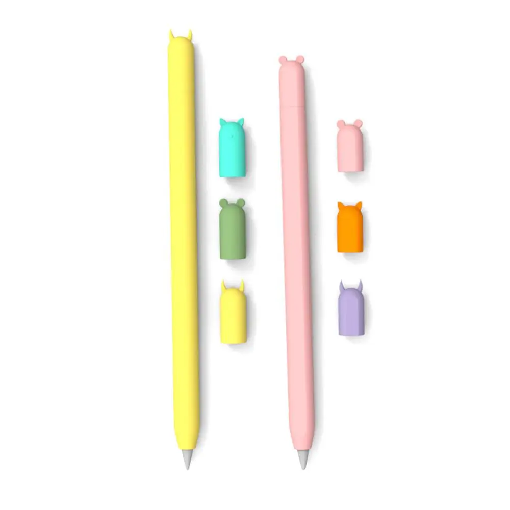 Per Apple Pencil 1 2 Custodia Protettiva In Silicone Morbido Per Cartoni Animati 1A 2A Generazione Ipad Pencil Skin Per Apple Pencil Case
