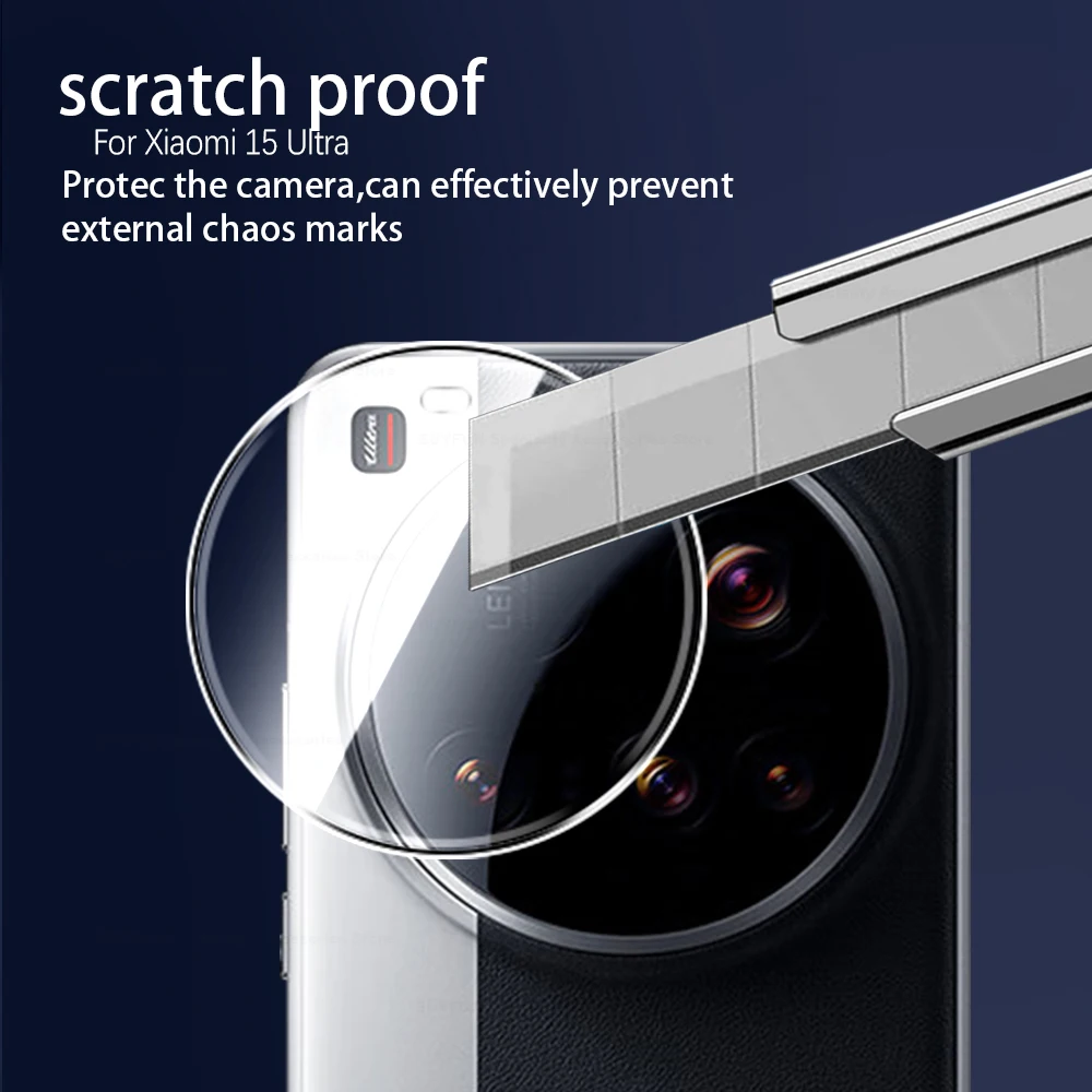 Premium HD Curved Tempered Glass Camera Lens Protectors - 2 Pack