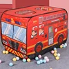 Children Tent Kids Play Tent Toy Foldable Playhouse Cloth Fire Truck Police Car Game House Bus 3