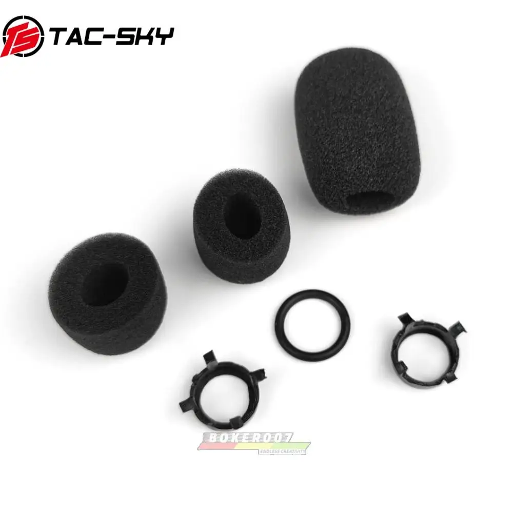 Tac-Sky Comtac III C3 C2 Pickup Noise Cancelling Tactical Headphone Microphone Sponge Replacement Accessories