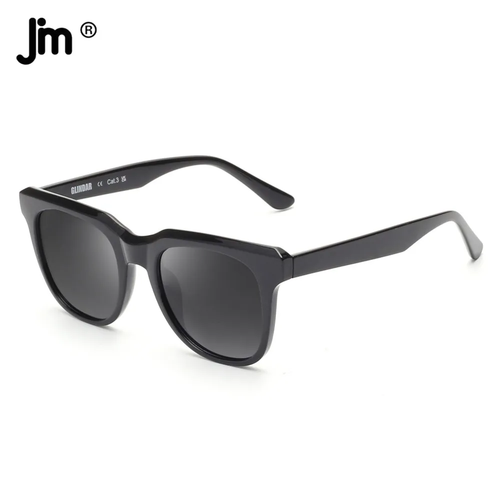 JM Polarized Sunglasses for Women Retro Square Shades UV400