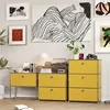 Usm Mid-Ancient Stainless Steel TV Cabinet Storage Multiple Colors Combination Sideboard Cabinet Living Room Chest of Drawers 1