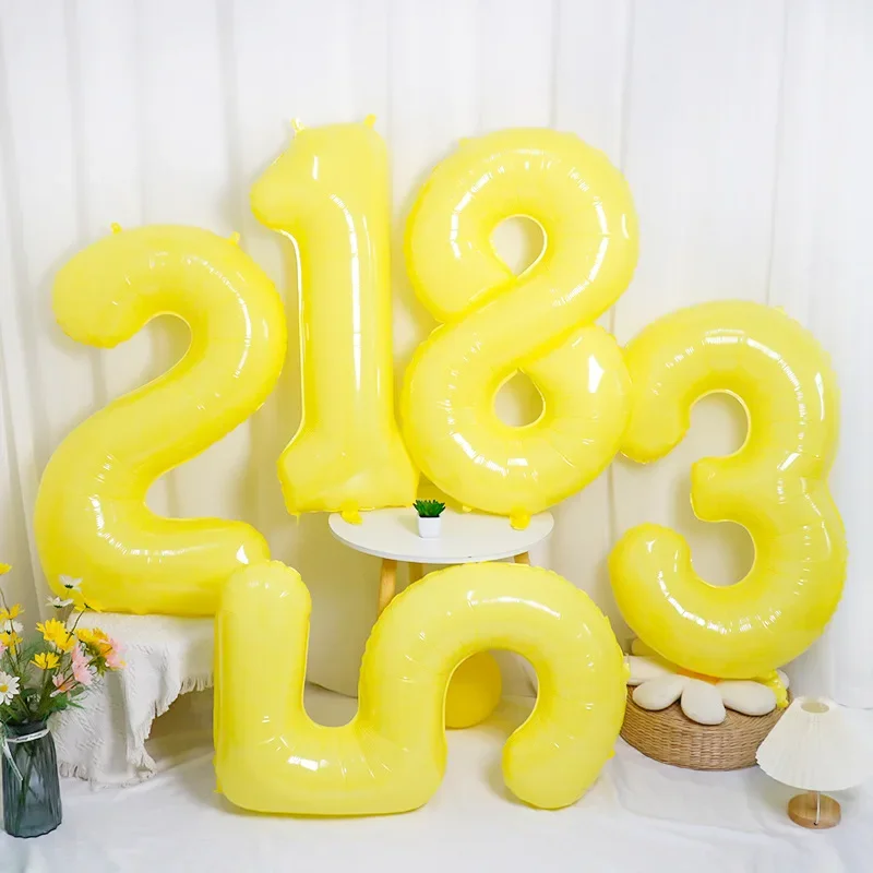 40 inch Digital Balloon Aaluminum Film Number Balloons Children Adult Party Decoration Wedding Holiday Supplies 1pc