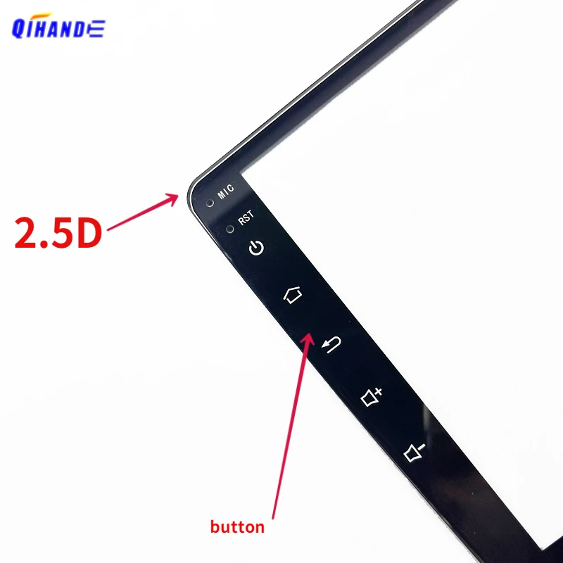 New 2.5D 6Pin Glass For FD101GS0035A-FPC-V02 9 Inch 10.1 inch Car Dvd Gps Player Touch Screen Digitizer Touch Panel Sensor