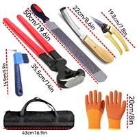 Farrier Tools Professional Farrier Tool Kits Hoof Rasp Hoof Nippers Hoof Knife Horses Hoof Trimmers Tools Suitable for Hoof Trim 2
