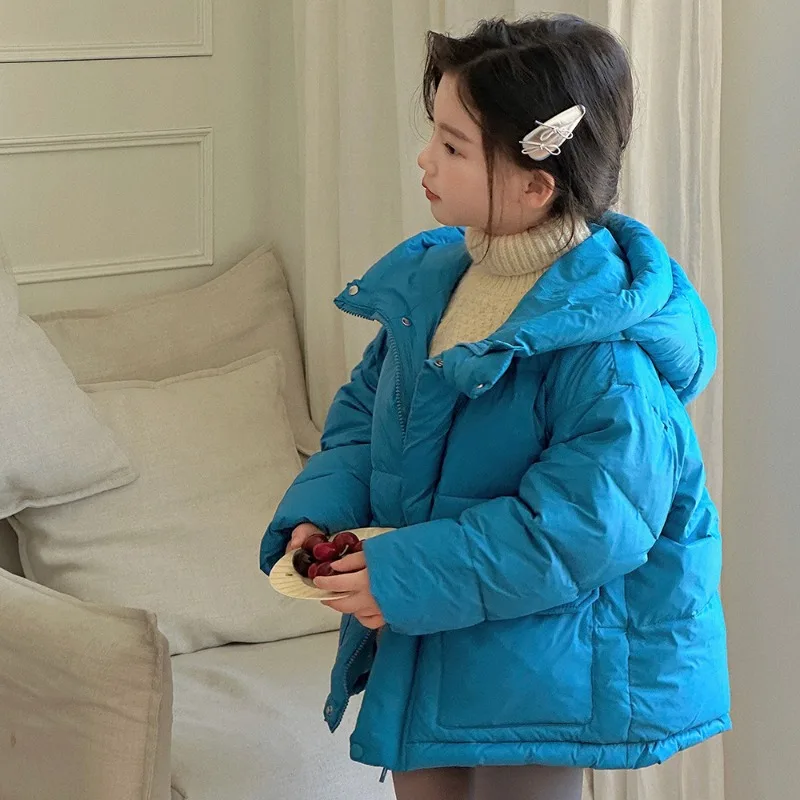 Down Coat Jacket Cotton Windbreak Cartoons Warm Thicken Winter Skiwear Ten Degrees Below Zero Children's Clothin Winter Children