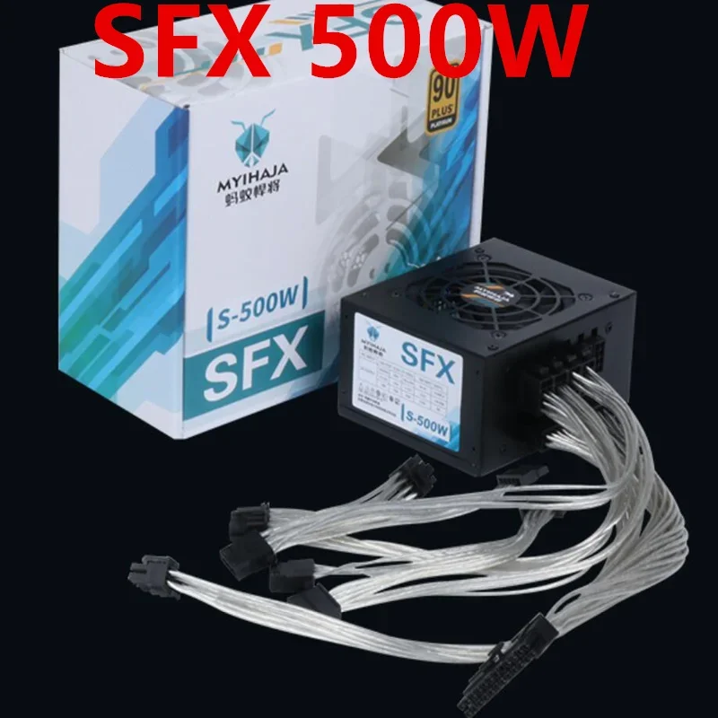 S-500W S-600W S-750W S-850W SFX 전원 공급 장치, MYIHAJA ITX 90 플러스 플래티넘 500W 600W 750W 850W