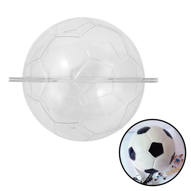Football Chocolate Mould Mousse Cake Mold Chocolate Mold 15cm Diameter Transparent Baking Tools