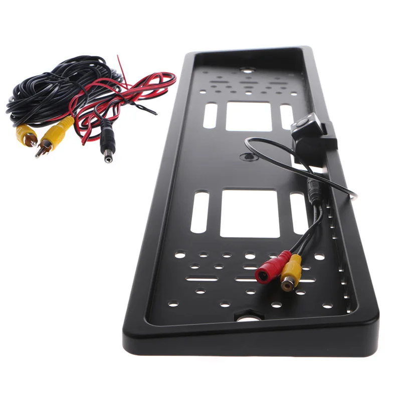 Waterproof European License Plate Frame Car Reverse Backup Rearview