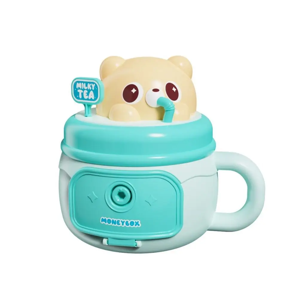 Simulated Bear Water Cup Storage Tank Savings Tank Large Capacity Money Organizer Jar Cartoon Portable Money Storage Pot Kid Toy