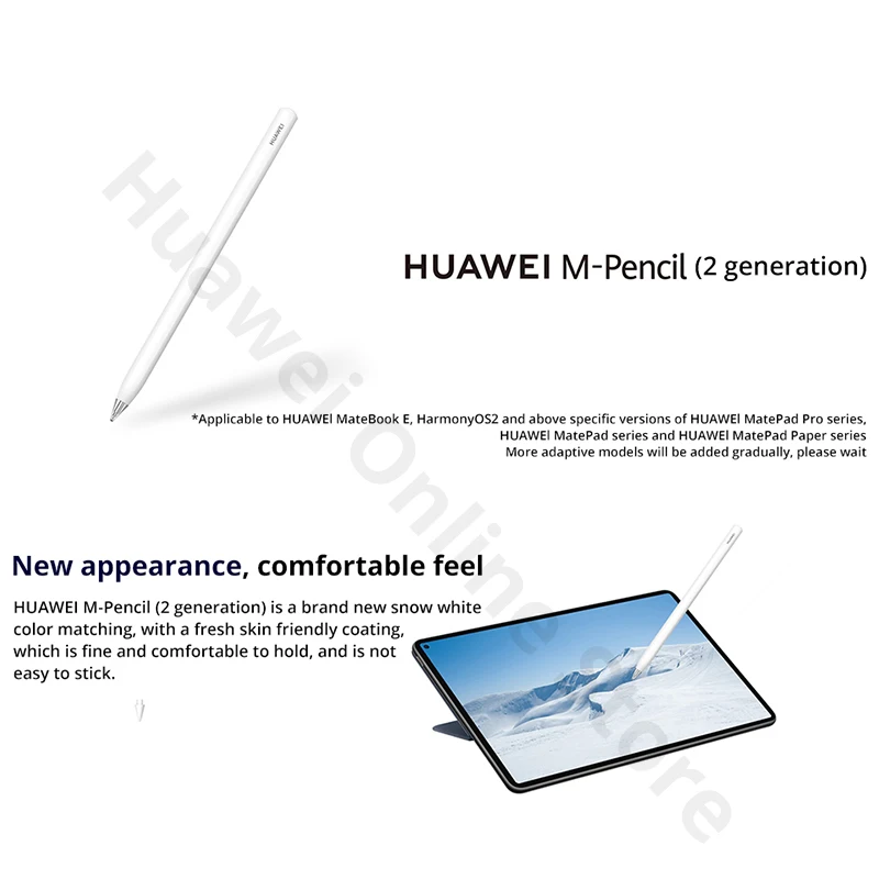 Original HUAWEI M-Pencil (2nd and 3nd Generation) Stylus White Capacitive Pen For MatePad Pro MatePad Paper MateBook E Touch Pen stylus pen touch screen stylus