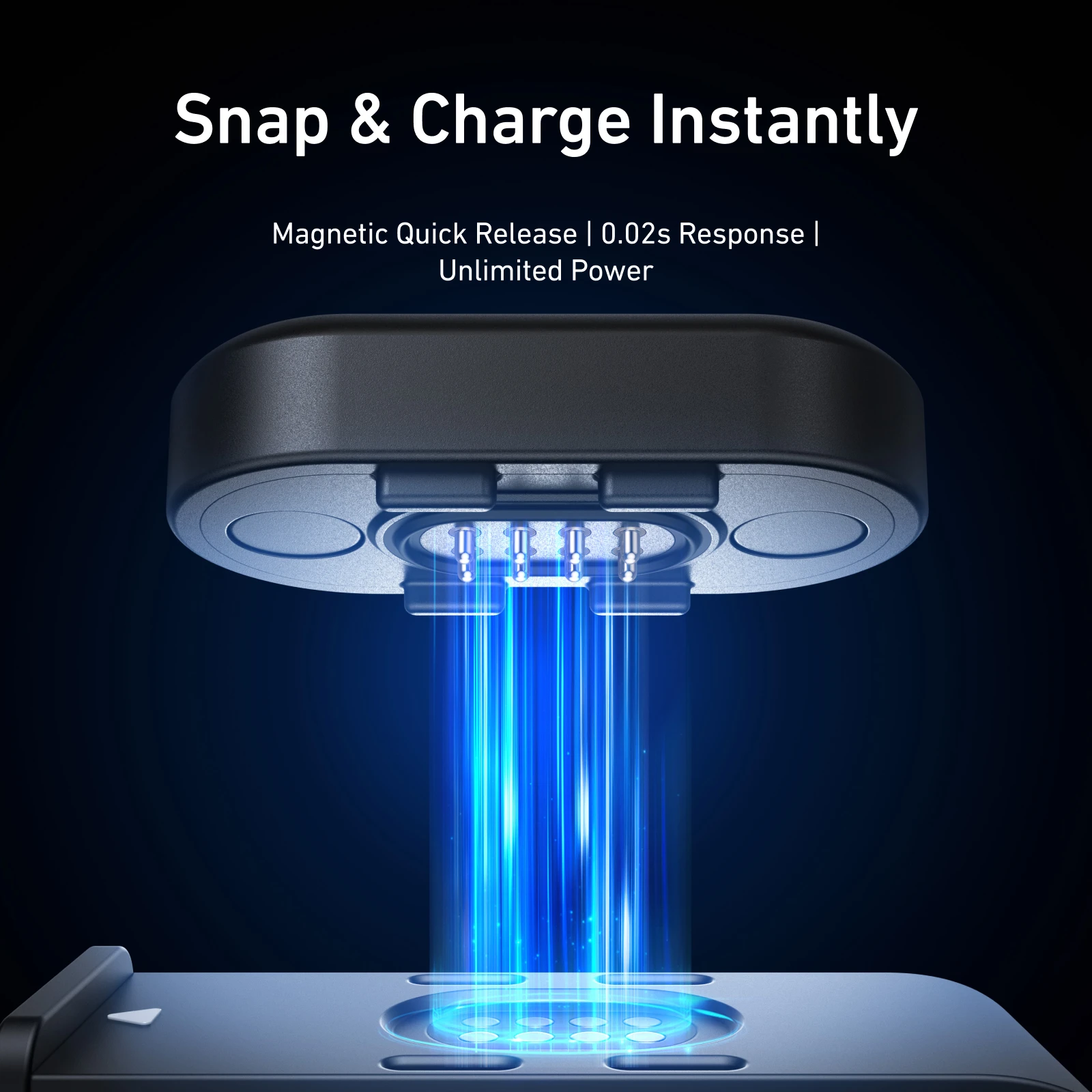 TELESIN Magnetic Waterproof Charging Side Cover Kit with Easy-Remove Type-C Port