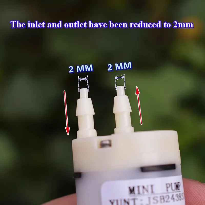 Description Picture 3 of itemTCS JSB2438375 Mini 370 Water Pump DC 24V-30V 28.8V Micro 27mm Diaphragm Self-priming Suction Pump Sampling Liquid Pump