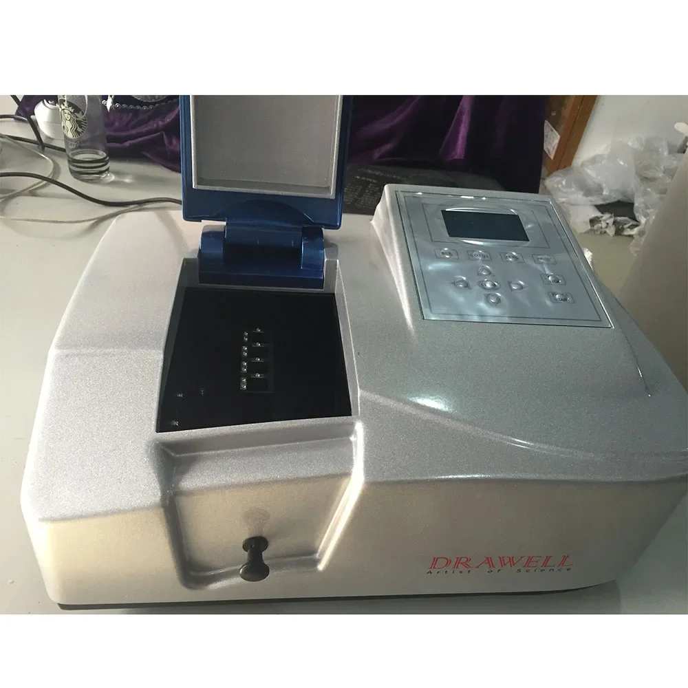 UV/VIS Spectrometer Price Laboratory 320-1100nm Single Beam UV-VIS UV VIS Spectrophotometer 3