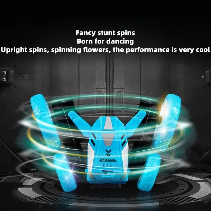 Off-Road Rapid Monster 360 Spin RC Car Stunt Rotating Radio Remote Control Car Toy Cool Lights With Music Christmas Kid Gifts 2