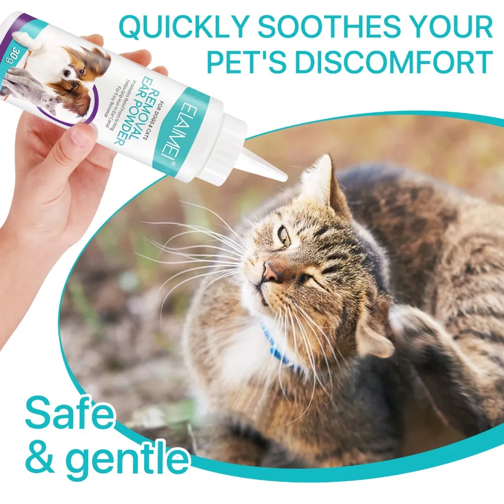 

Painless Ear Cleaning Ear Washing Powder Clean Hair Remove Ear Hair Pet Ear Powder Ear Health Care Ear Hair Removal