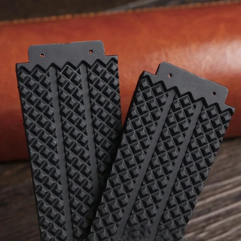 Silicone Waterproof Men's Watch Strap - Durable Rubber Bracelet Wristband