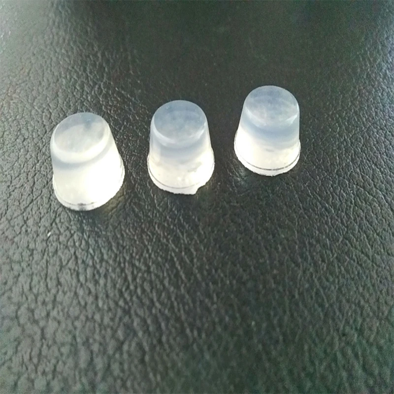 64Pcs Small Transparent Round Rubber Feet Pad 12*7.5mm Self-adhesive Bumper 3M Sticker on Rubber Feet Anti-Slip