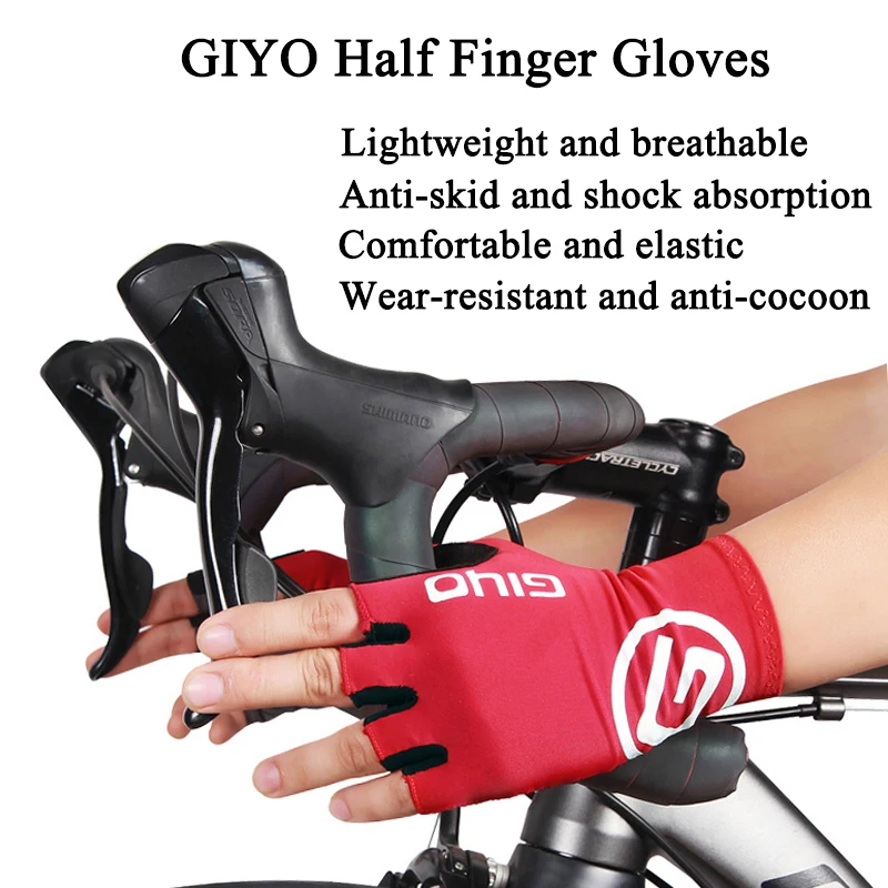 Cycling Gloves GIYO Touch Screen Full Half Fingers Gel Breathable Sports Cycling Gloves MTB Road Bike Riding Racing Women Men Bicycle Gloves