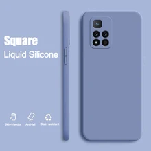 

Original Liquid Silicon Square Case For Xiaomi Redmi 11 10S K30 K30S K40 Note 7 8 8T 9 10 11 Pro Max Poco X3 NFC F3 M3 M4 Pro 5G