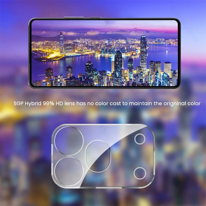 Premium Camera Protective Glass - 3 Pack 9H Curved Tempered Lens Films