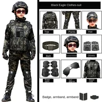 New Children's Special Forces Combat Uniform New Camouflage Training Suit Black Eagle Camouflage Suit Performance Suit 1