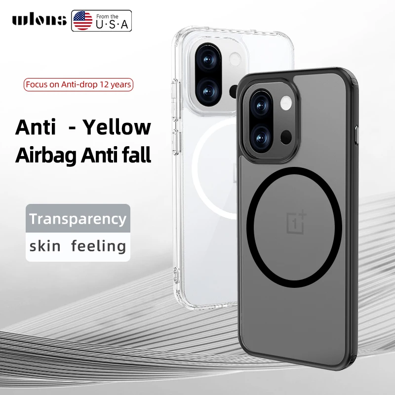 Enhanced Magnetic Shockproof Transparent Protective Back Cover Case