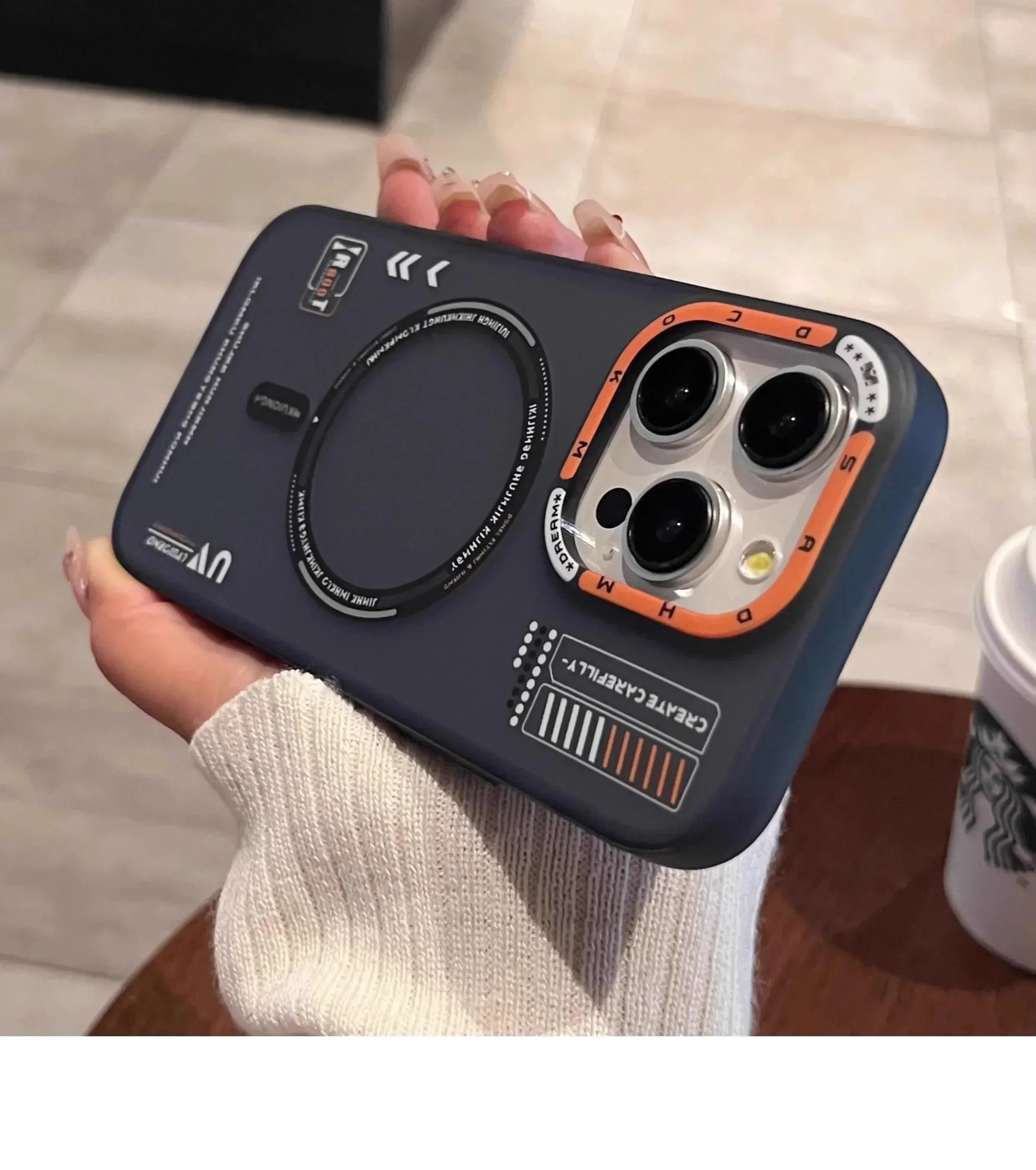 Matte magnetische Handyhülle für iPhone 17, 16, 15, 13, 14 Pro Max, Magsafe Wireless Charge, mattierte Rückseite, Metalllinse, Rahmen, Tastenabdeckung