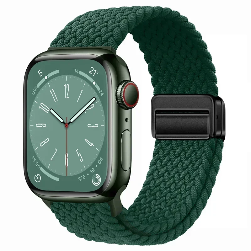 Nylon Braided Strap with Metal Magnetic Clasp
