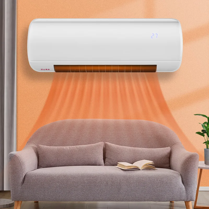 Hot Sale Wall Mounted Fan Heater Home Electric Warmer Smart Remote Control  Fast Heat Heater Air Conditioning Heat Fan - AliExpress