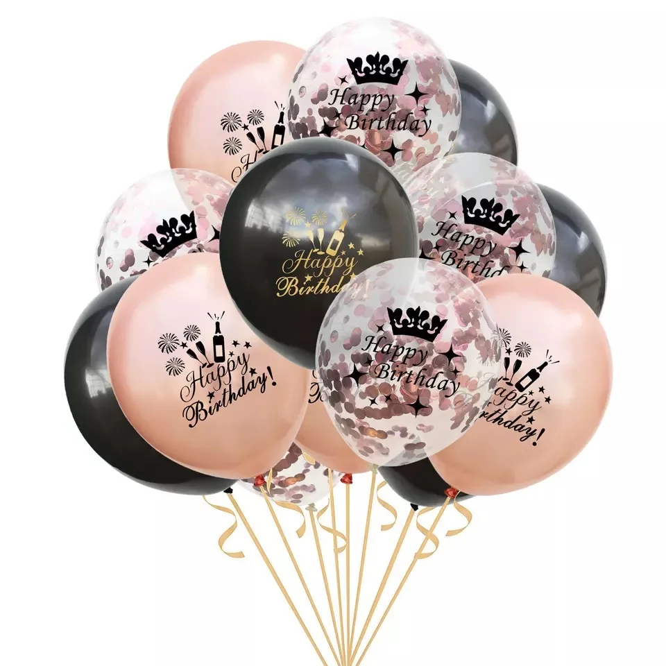 thumbnail image 1 of 15 globos inflables de confeti con números para cumpleaños, decoración para fiestas de 18, 21, 30, 40, 50, 60 y 70 años, globos de helio para cumpleaños de adultos, 1 of 5