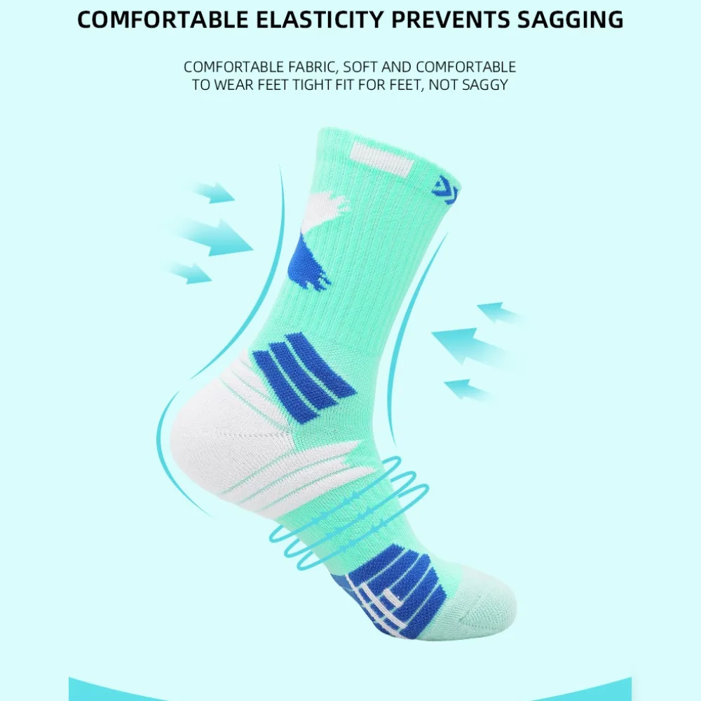 Basketball Socks Man Kids Thickened Towel Bottom Professional Medium Tube Sports For Elite Running Cycling