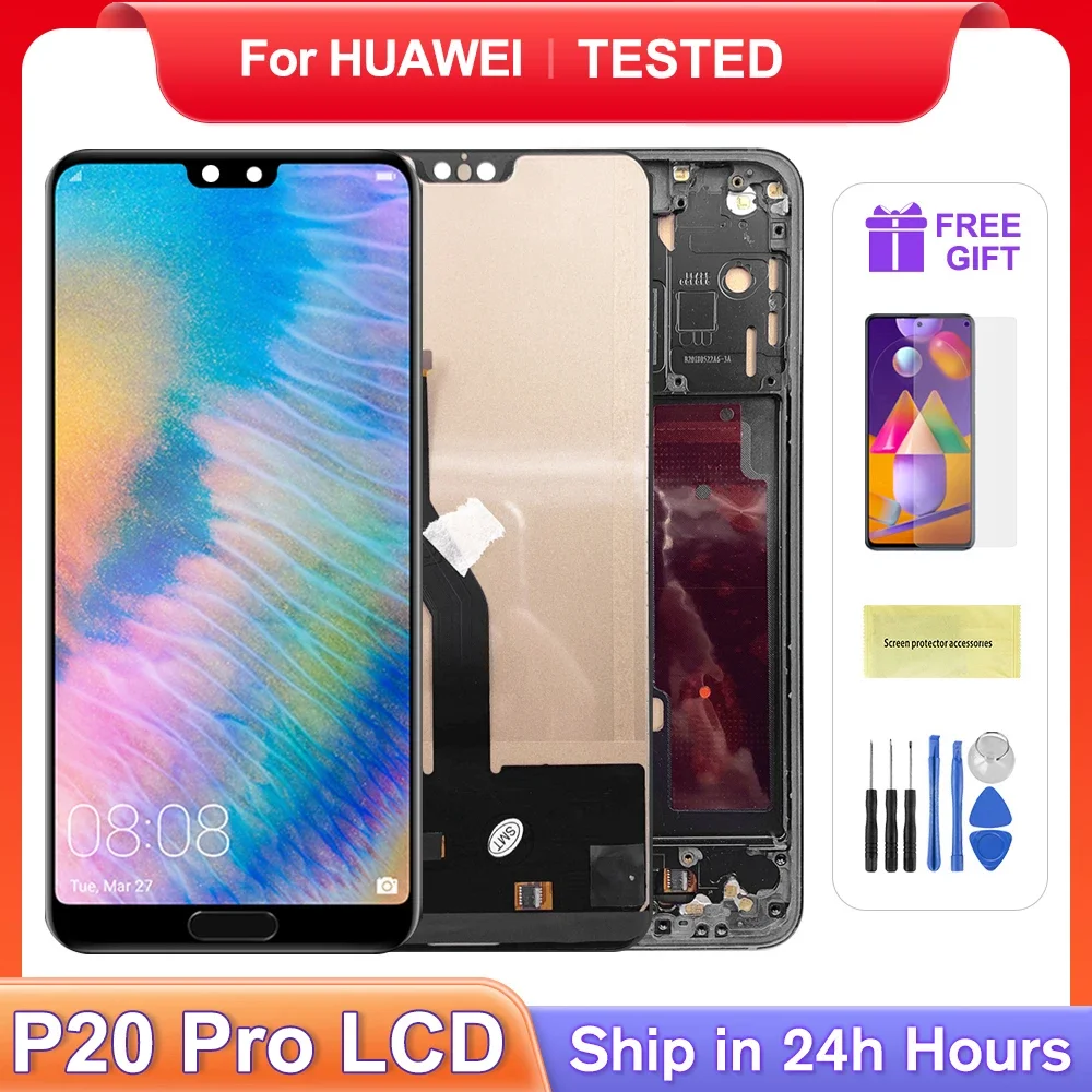 ЖК-дисплей с сенсорным экраном и дигитайзером в сборе для HUAWEI 6,1 'p20 Pro/P20Pro CLT-L29C L29 L09 AL01 TL01