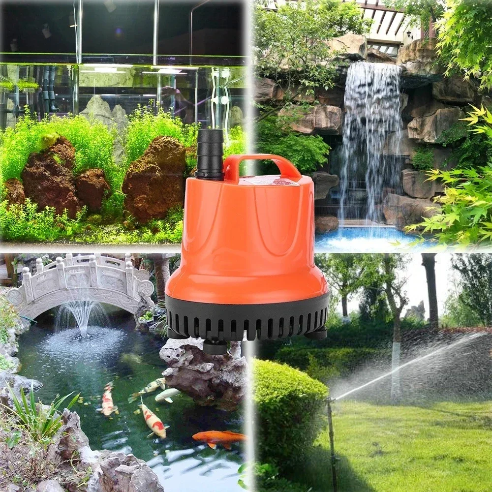 Water Pump Aquarium Water Pump Fish Tank Pump 30/45/60/85/110W Fish Tank Bottom Suction Submersible Pump for Aquarium Silent Water Pump Multifunctional Small Suction
