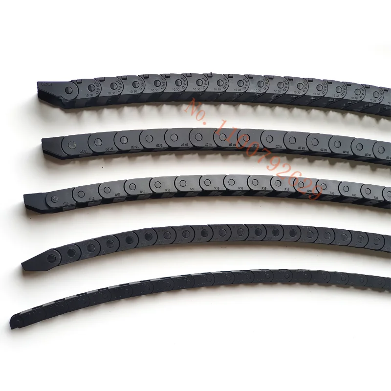 DZGG Transmission Chains Bridge Not open form inner size 10x15mm 10x20mm 10x30mm 1meter Plastic Towline Cable Drag Chain