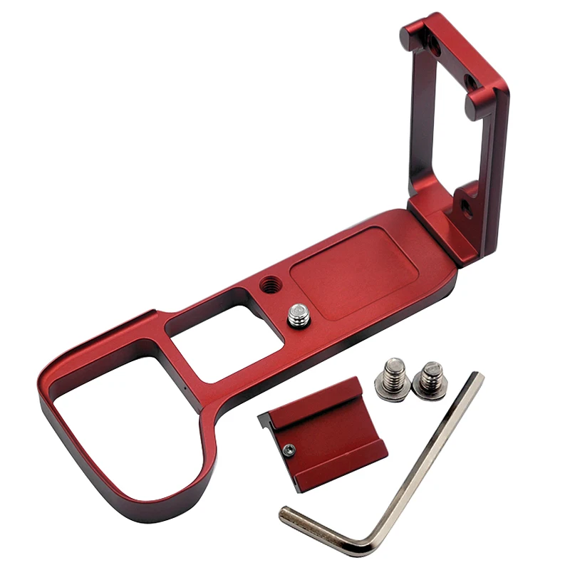 

Vertical Shoot Hand Grip with Hot Shoe for Sony A9 A7 MARK III A7III A7RIII A7R3 Quick Release L Plate Camera Bracket Holder Red