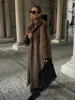 Fashion Warm Fluffy Faux Fur Coats For Women Elegant Thicken Lapel Long Sleeve Short Jackets New Vintage High Street Coat 2024 1